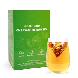 Goji Berry Chrysanthemum Tea ** GojiBerry Dandelion Chrysanthemum Medlar honeysuckle | with a Natural Blend of 8 Herbal Ingredients | 150g per Pack - quantity: 60 Count ( Pack of 4 )