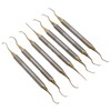 7 Pieces Teeth Plaque Remover Kit Multiple Shapes Metal Cleaning