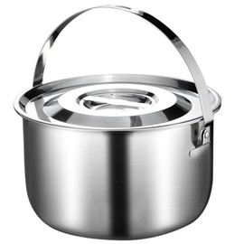 Ciieeo Stainless Steel Oil Basin with Lid Kitchen Multi Use Storage Bowl and Easy to Clean for Home Restaurant and Hotel Use