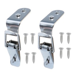 yukata Stainless Steel 90-Degree Latch Tool Box Latch Toggle Latch Hasp Latch Box Latch Cabinet Latch Hardware Closet Box Cabinet Trunk Trailer Toolbox Door Hood Latch 2PCS