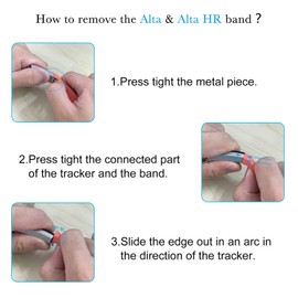 Greeninsync Band for Fit Bit Alta Black, Replacement for Alta HR Classic Bands Large Accessory Watch Band for Fit Bit Alta/Fit Bit Alta HR/Fit Bit Ace Wristbands W/Same Color Metal Clasp and Fastener