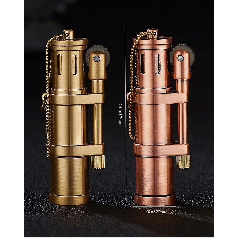 Wheel Vintage Oil Lighter Kerosene Creative Candle Lighters for Collection