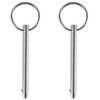 2 Pack Quick Release Pin, Diameter 1/4"(6.3mm), Overall Length 3"(76mm),