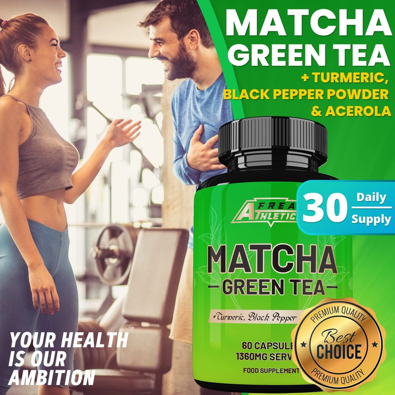 Matcha Green Tea 60 Capsules - Matcha Green Tea Tablets
