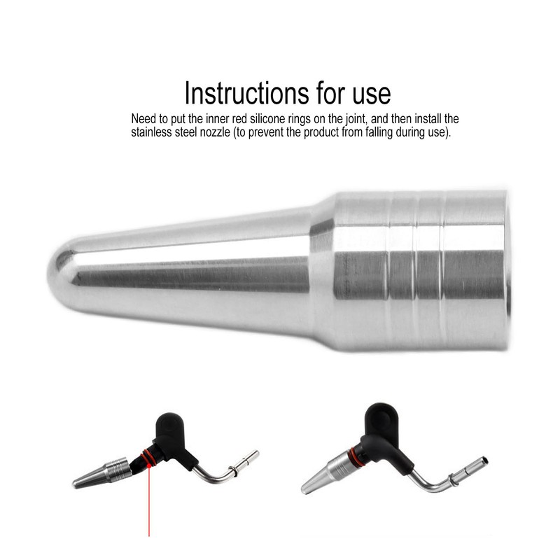 Stainless Steel Steam Nozzle with Rubber Rings for Delonghi EC680