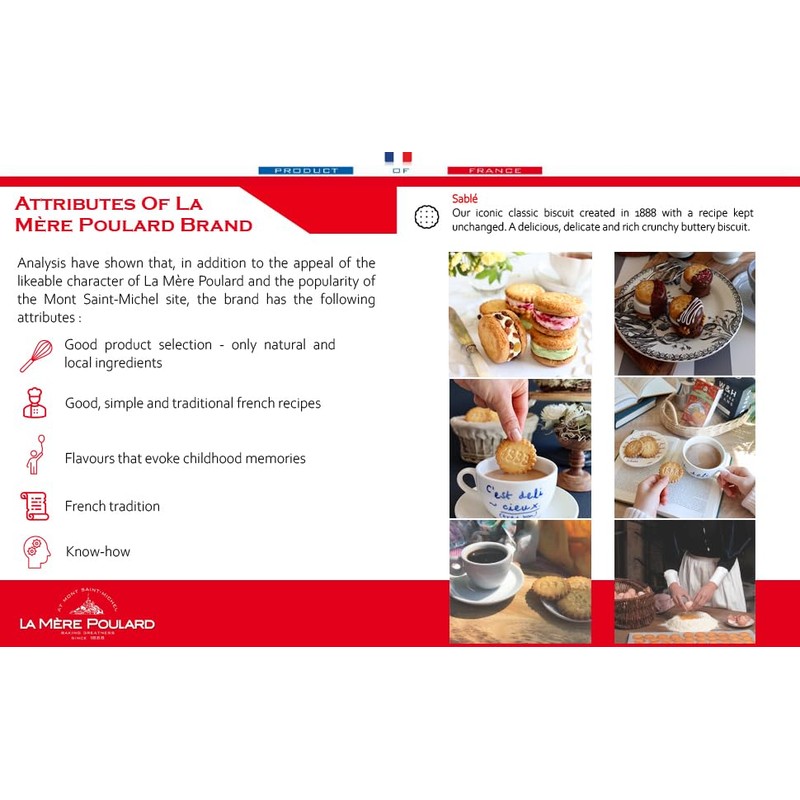 La Mere Poulard SHORTBREAD CHOCOLATE CHIP COOKIES 4.41 OZ (125