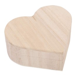 New Lovely Wooden Heart-Shaped Jewelry Storage Box, Packaging Carrying Case Craft Decoration Hot Storage Boxes Heart-Shaped Wooden Box