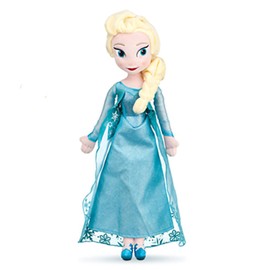 Plush Doll Lifelike Lightweight Cute Small Birthday Gift Stuffed Doll Toy for Girls Children 40cm/15.7in Type 1 Elsa