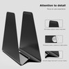 Compact Black Metal Dispenser Self-Adjusting Napkin Holder for Standard Paper