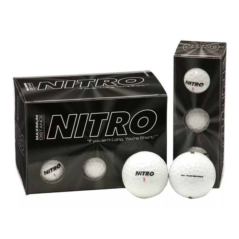 Nitro Golf Paquete De 48 Pelotas Nuevas Blancas Envío Gratis