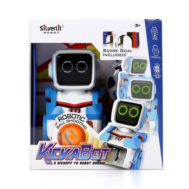 SilverLit Radio-Controlled Robot KickaBot Blue Remote Kids Toy Gift SL54098