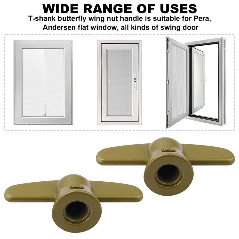 3/8" Tee Handle Casement Operator,T-Crank Window Handle,Replacement Pella Casement Window