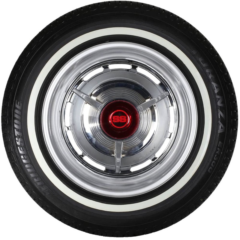 PORT-A-WALL PORTAWALL 17" Black White Wall Tires Insert Rims Side