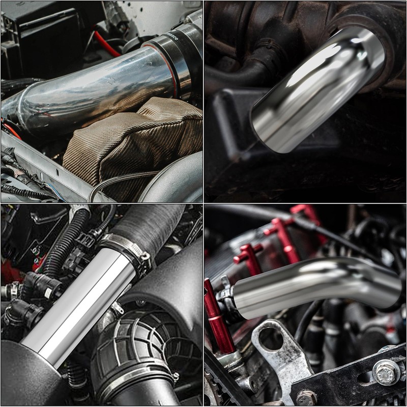 GASHER 1PCS 45 Degree Elbow Aluminum Alloy Tube Intercooler Pipe