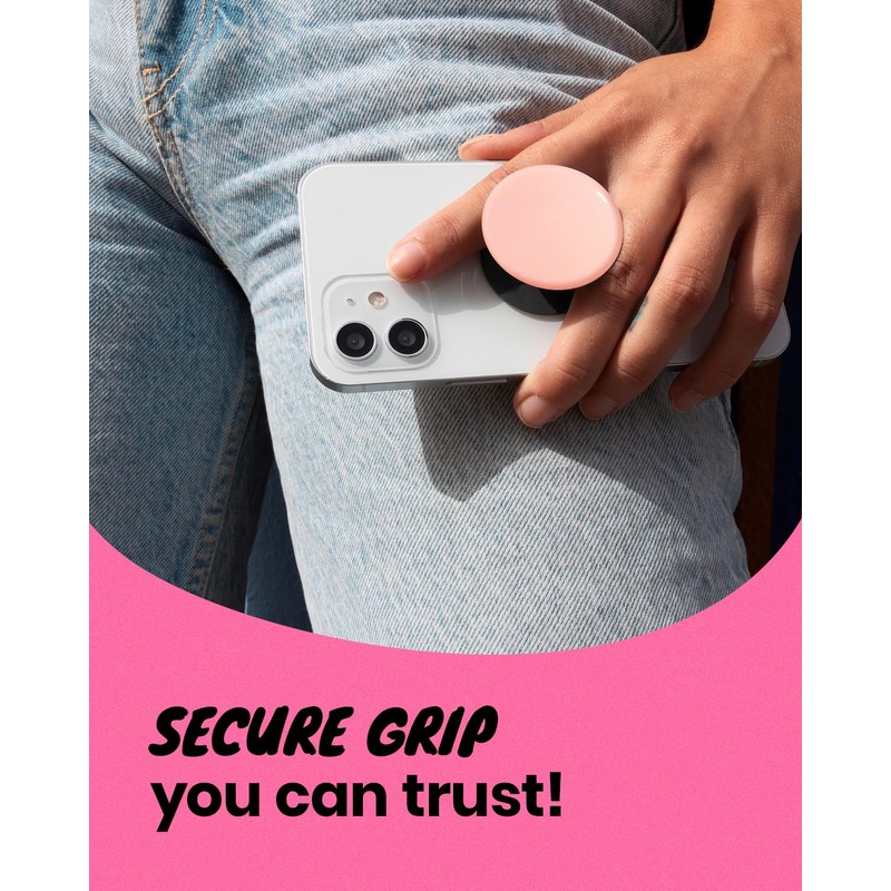 On The Grip Trendy Checkerboard Phone Grip - Sleek, Expandable,