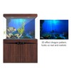 GLOGLOW Aquarium Poster, 3D Effect Underwater Background Sticker Thicken PVC