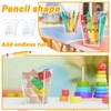 4 Pcs Back to School Acrylic Container Candy Boxes Lined