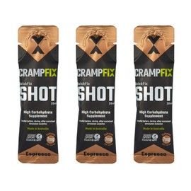 Crampfix QuickFix Shot Sachets - Fast & Effective Relief from Muscle Cramp (3 x 20ml Packets) (Espresso)