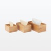 Mujin Ryohin Wooden Tissue Box Internal Dimensions: Width 24.5 ×