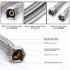 Vataler Faucet Line Connector Braided 304 Stainless Steel Supply Hose