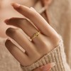 AIBELOPY Heart Rings for Women Mother Daughter Friendship Knot Ring