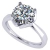 NANA Jewels Heart & Soul Silver 9.0mm (3ct) Round Cut