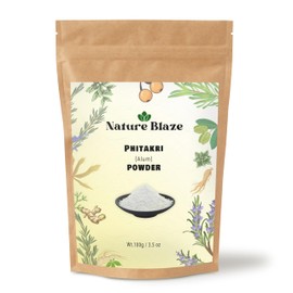 Nature Blaze Phitakri Powder| 100% Pure & Natural Alum Powder | Finely Ground Fitkari | No Chemicals or Additives | Multipurpose Traditional Use 100Gram/3.5 Ounce