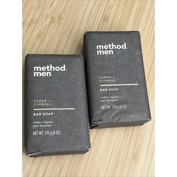 METHOD MEN’S BAR SOAP CEDAR & CYPRESS 170g/(6 OZ) LOT