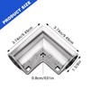 4 Pack Aluminum Chain Link Fence Gate Corners Includes Nuts,