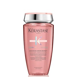 Kérastase Chroma Absolu, Nourishing & Protecting Shampoo, for Sensitised or Damaged Color-Treated Hair, Medium to Thick, with Alpha-Hydroxylated Acid (AHA), Bain Riche Chroma Respect, 250ml