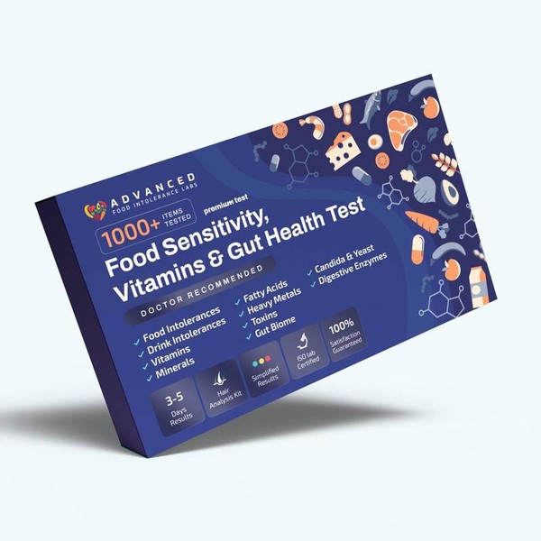 Food Sensitivity, Vitamins & Gut Health Test – Comprehensive At-Home