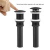 Kitchen Bathroom Basin Sink Solid Brass Popup Drain Stopper Black
