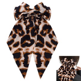Hair Bow Accessories for Women Leopard Hair Clip Large Bow Hair Clip for Girls Long Tail Bows for Women Leopard Print Hair Accessories for Girls Women Cute Hair Barrette for Girls Fine Hair Barrette