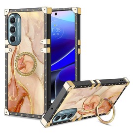 for Moto G Stylus 5G 2022 Case (Marble Yellow)