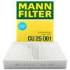 MANN CU25001, MANN Genuine Replacement Pollen Cabin Interior Air Filter