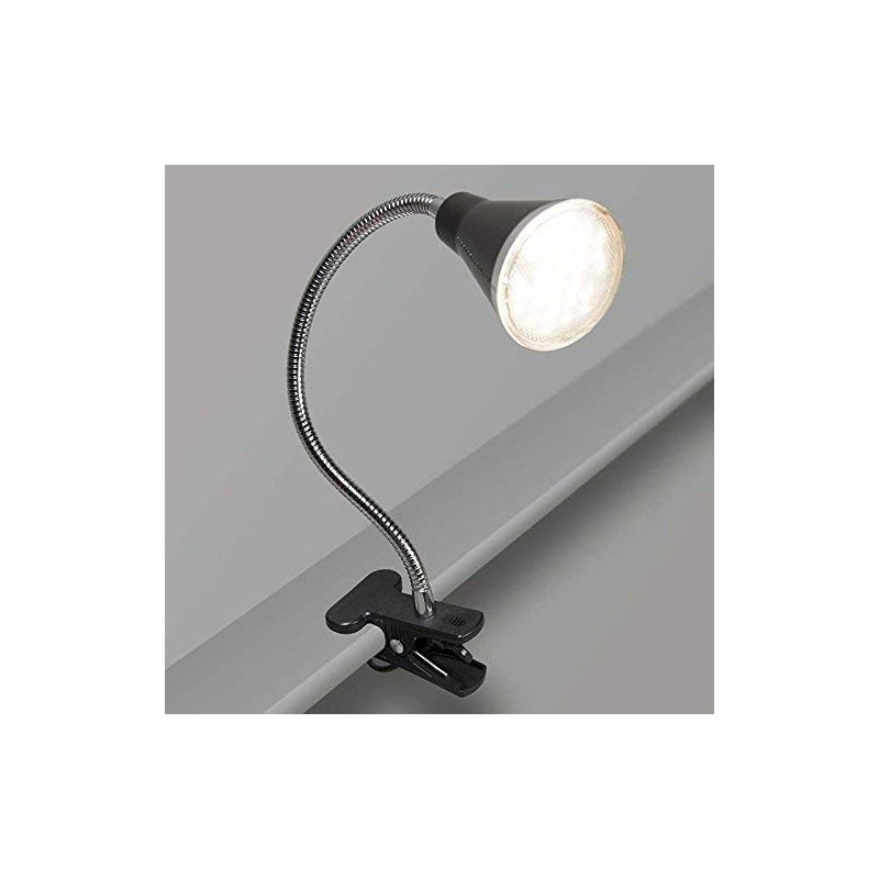 Clamp Lamp Funnel LED Black