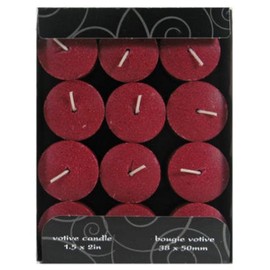 Candle Lite® 1276565 Classics Juicy Black Cherries Votive Candle, 1.5" X 2" (Pack of 12)