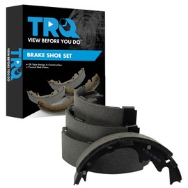 TRQ Rear Brake Shoes Compatible with 2001-2006 Jeep Wrangler