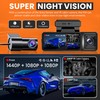 Dash Cam Front and Rear, 3.2’’ IPS Screen (3 Channel
