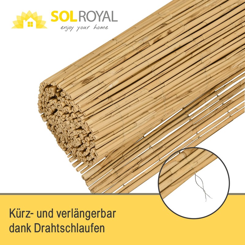 Sol Royal premium SolVision S36 reed mat for balcony, or