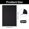 OLYCRAFT 2pcs ABS Plastic Sheet 21x30cm Black Rigid Moldable Panel