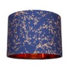 Modern Navy Midnight Blue Cotton Fabric 10" Lamp Shade with