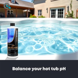 AquaDoc pH Increaser for Hot Tub - pH Up for Hot Tub Spa - pH Increaser Hot Tub Chemicals - Balance Your pH Up and Down Levels Effectively - Adjust pH Levels for Hot Tub Maintenance - 32oz