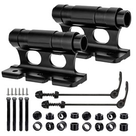 LYPPUL 2 Stück Fahrrad Gabelhalterung, Auto Fahrrad Dachträger Gabelhalterung, Fahrradhalterung Auto aus Aluminiumlegierung, fahrrads Gabelträger mit Schnellspanner für LKW SUV Anhänger Autos