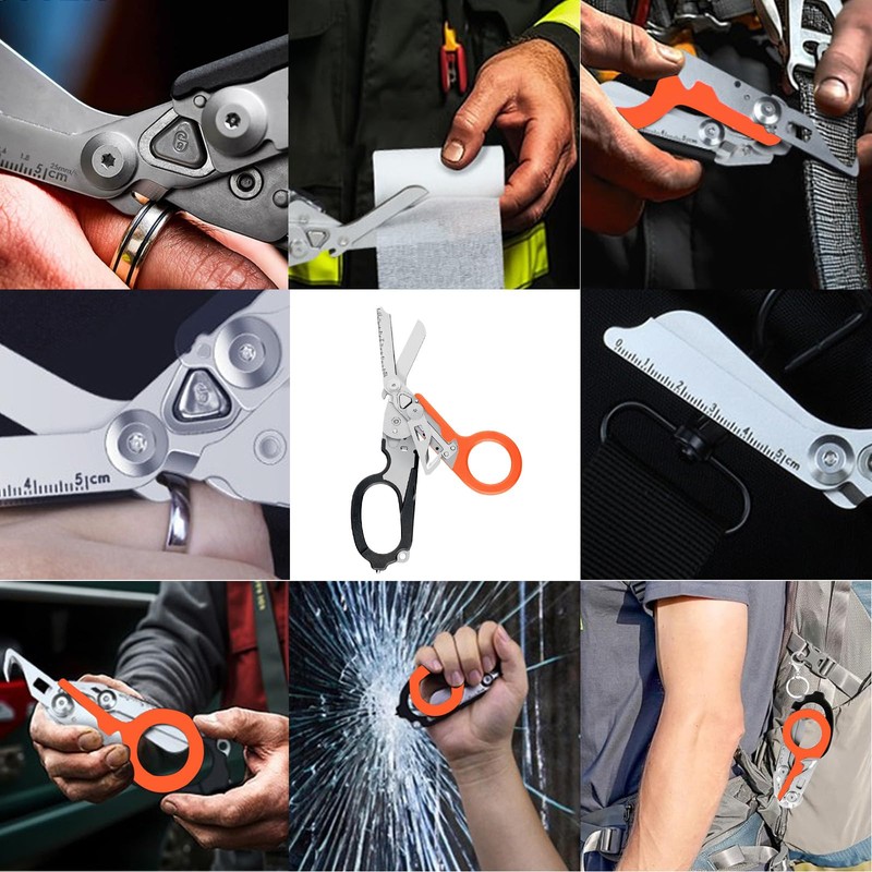 Raptor Response Emergency Scissors, Trauma Scissors, Multitool Rescue Scissors with