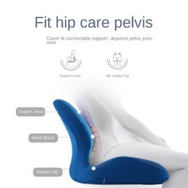 OOFAYBILL Plus Size Memory Foam Seat Cushion Lumbar Support Pillow for Sciatica & Tailbone Pressure Relief Coccyx Pad for Office Chair, Car,Wheelchair,Home,Office,Green