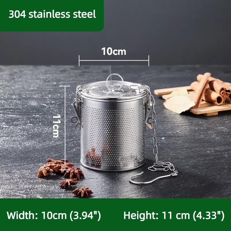 Vexillaris Seasoning Strainer, Stainless Steel Spice Filter, Cooking Spice Filter,