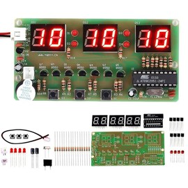 DUTTY DIY digital clock, LED electronic clock, DIY parts