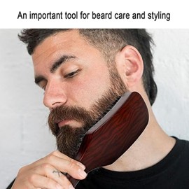 LxcshLjx Natural Boar Bristle Hair Brush, Professional Massage Comb for Men Women, Mustache Brush, Stiff Bristles Hairbrush for Beard Styling, Wave Brush for Hair Detangling, Smoothing, Wave Styles