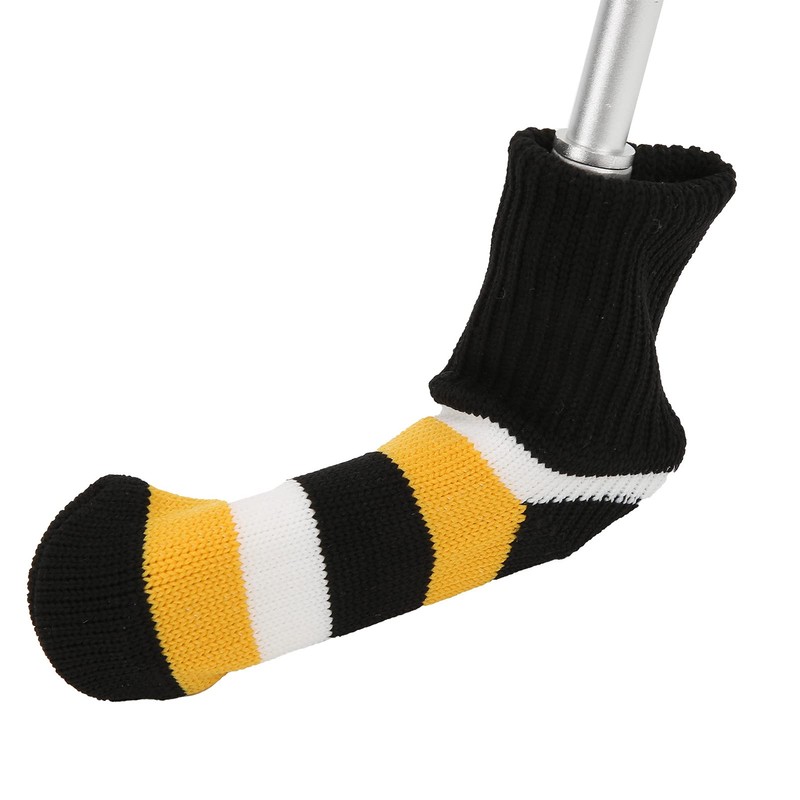 9pcs Iron Headcover, Portable Polyester Knitted Wool Iron Head Cover